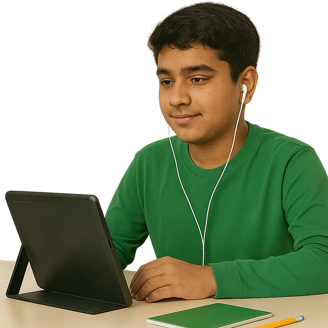 Student improving fluency with Speakili’s Speaking English Course
